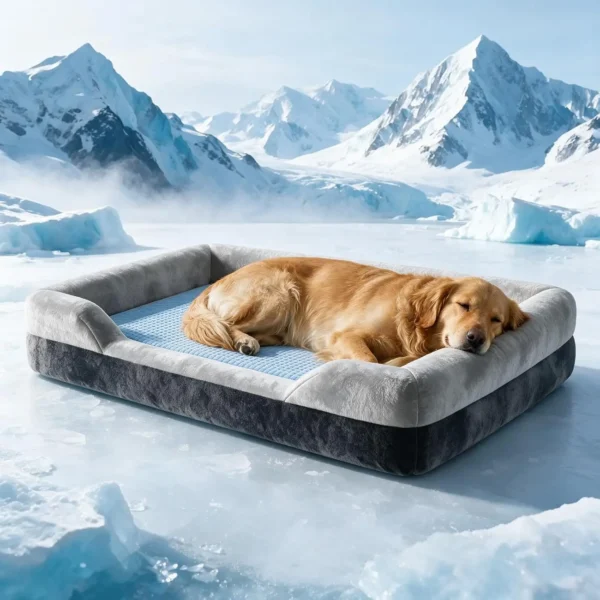 Extra Large Orthopedic Dog Bed With Cooling Gel Memory Foam And Bolsters