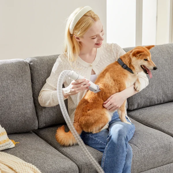 Pet Grooming Vacuum Kit 2.5L With Low Noise Clipper And 5 Grooming Tools
